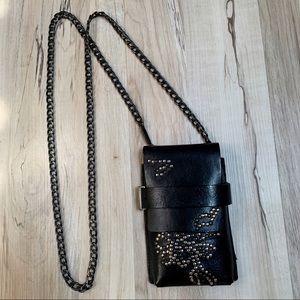 ⛓DIESEL⛓ studded leather neck wallet